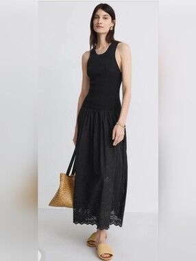 Vanessa Bruno HOT ITEM! The Ennaya Midi Dress in Black. Sz 2. R2S!